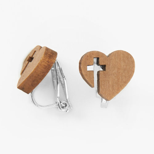 Claire's Heart Cross Wooden...