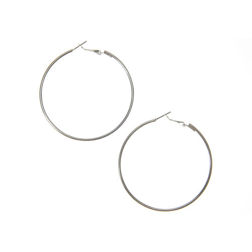 Claire's Silver 60MM Hoop...