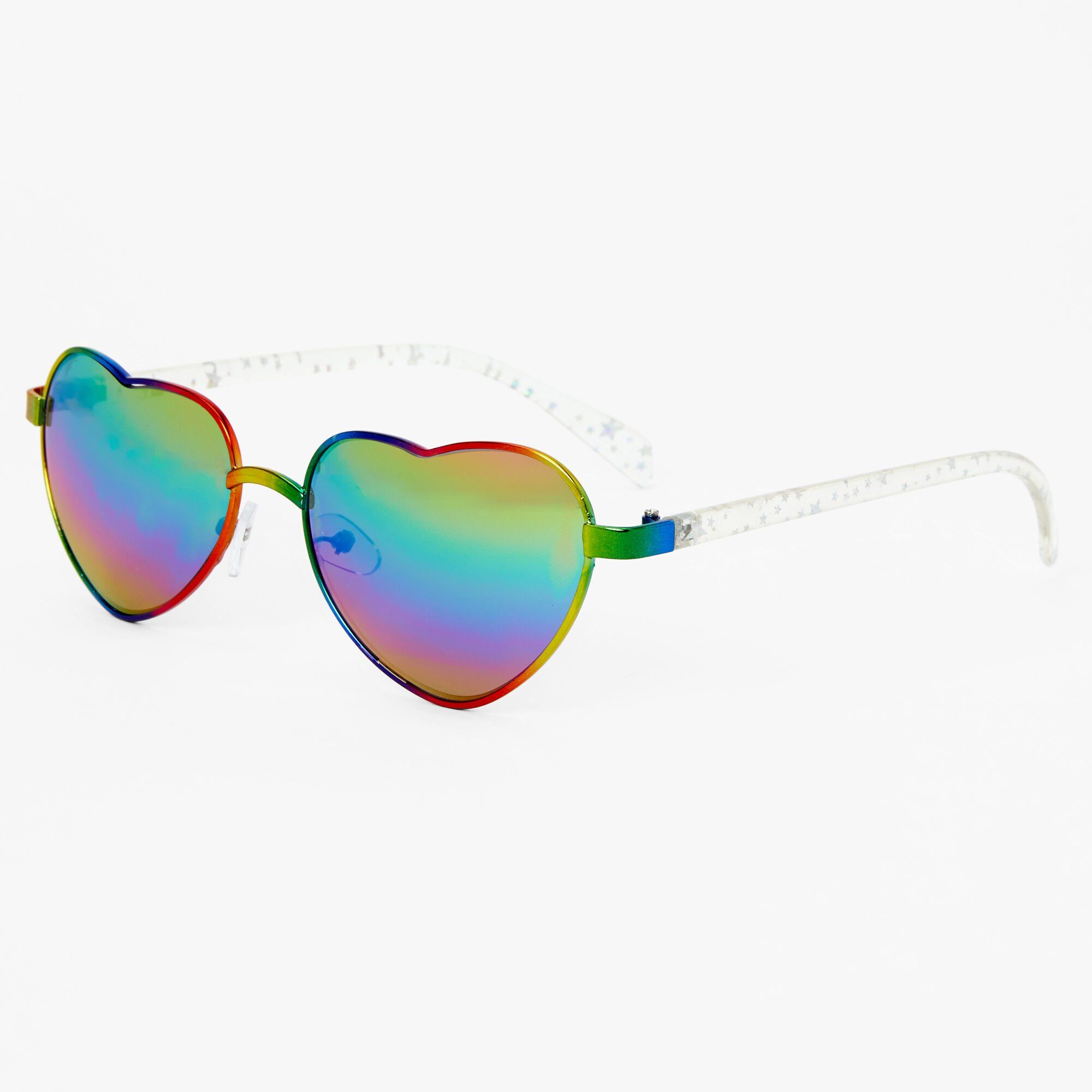 Claire's Gold & White Round Frame Sunglasses - Walmart.com