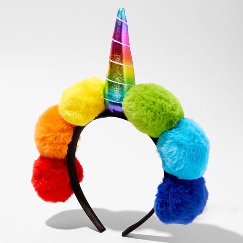 Claire's Rainbow Unicorn Pom...