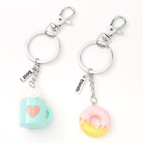 Keychain for Girls, Keychain for best friends, Keychain for Friends (Pack  of 2)