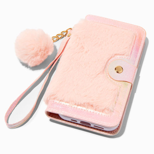 Claire's Furry Pink Wristlet...