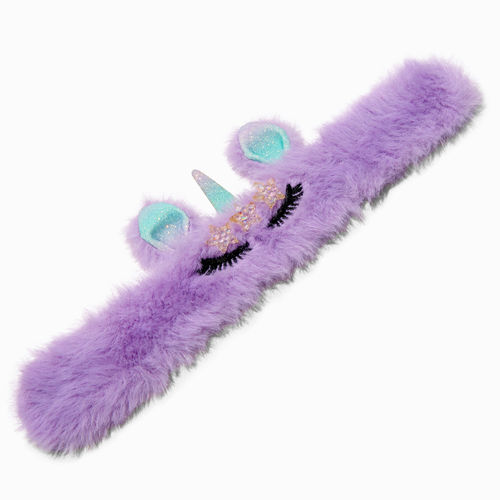 Claire's Club Pink Cat Furry Makeup Bag