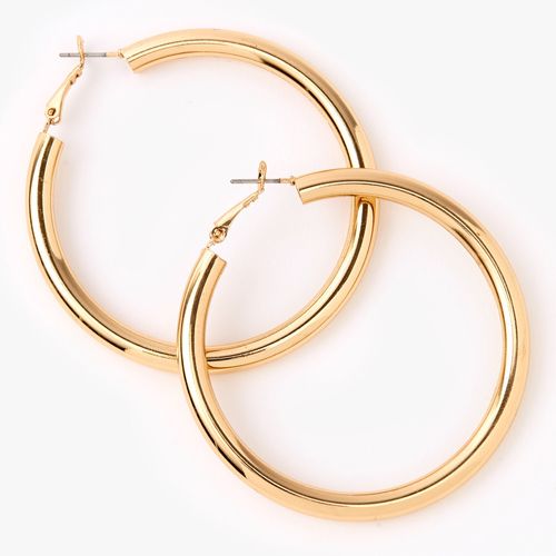 Claire's Gold 60MM Tube Hoop...