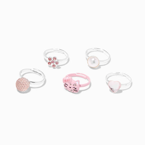 Claire's Club Pink Cat Rings...