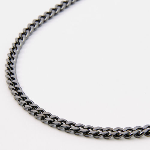 Claire's Hematite Cuban Chain...