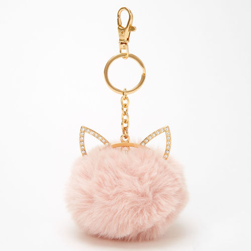 Claire's Gold Pom Pom Cat...