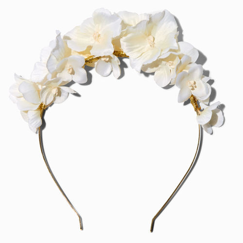 Claire's White Flower Crown...