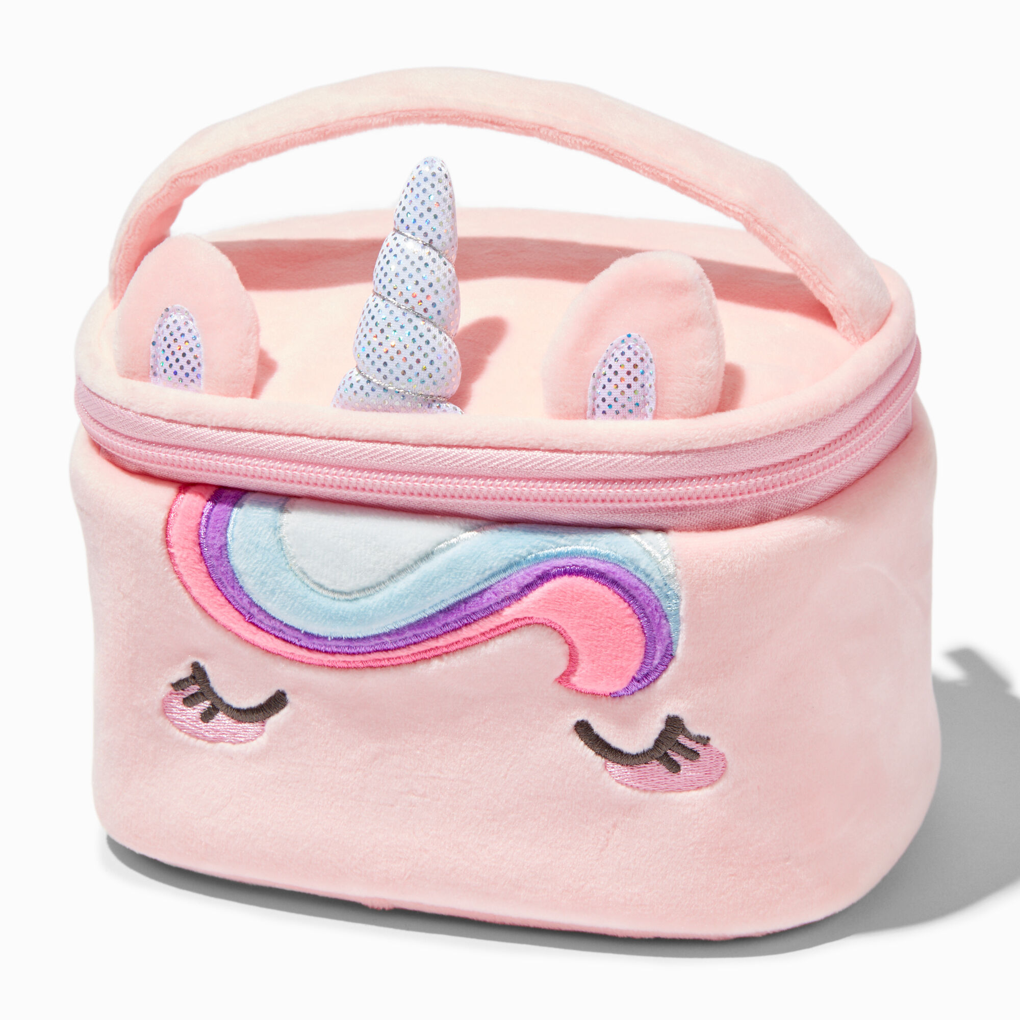 Furry makeup bag outlet