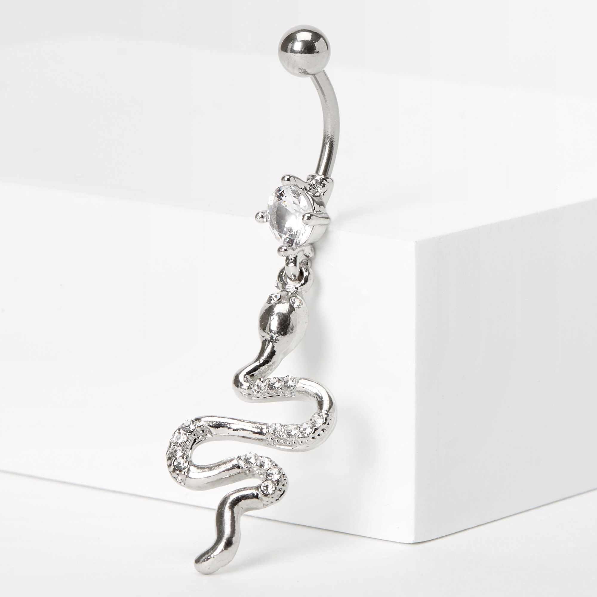 Silver dangle belly button rings outlet