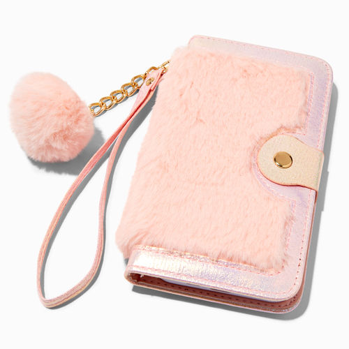 Claire's Furry Pink Wristlet...