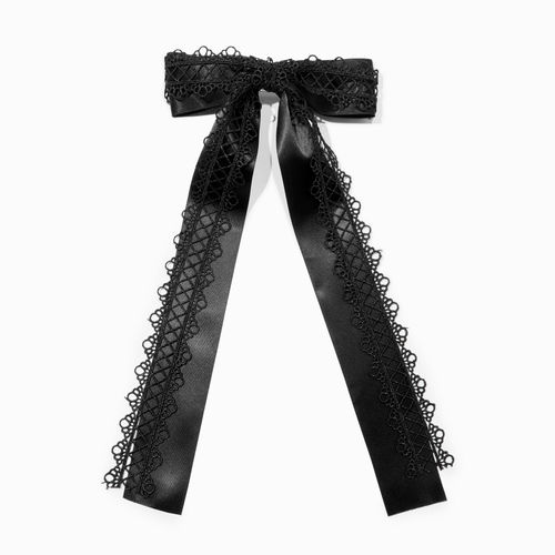 Claire's Black Satin Lace...