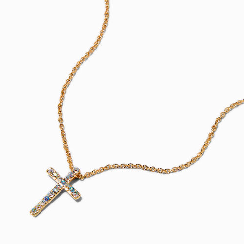 Claire's Club Gold-Tone Cross...