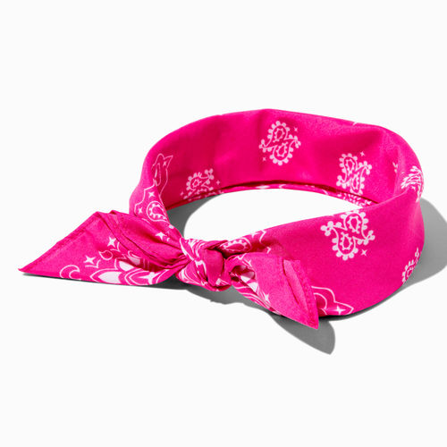 Claire's Pink Paisley Bandana...