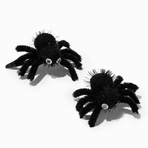 Claire's Black Fuzzy Spiders...