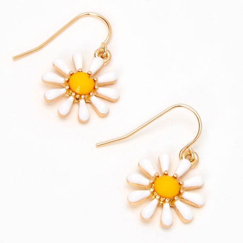 Claire's Gold 1" Daisy Drop...
