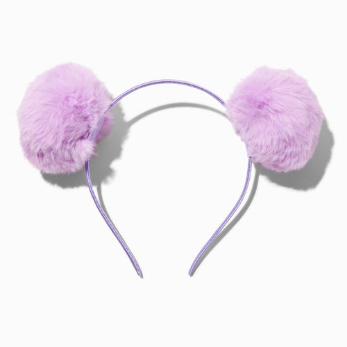 Claire's Purple Pom Pom Ears...