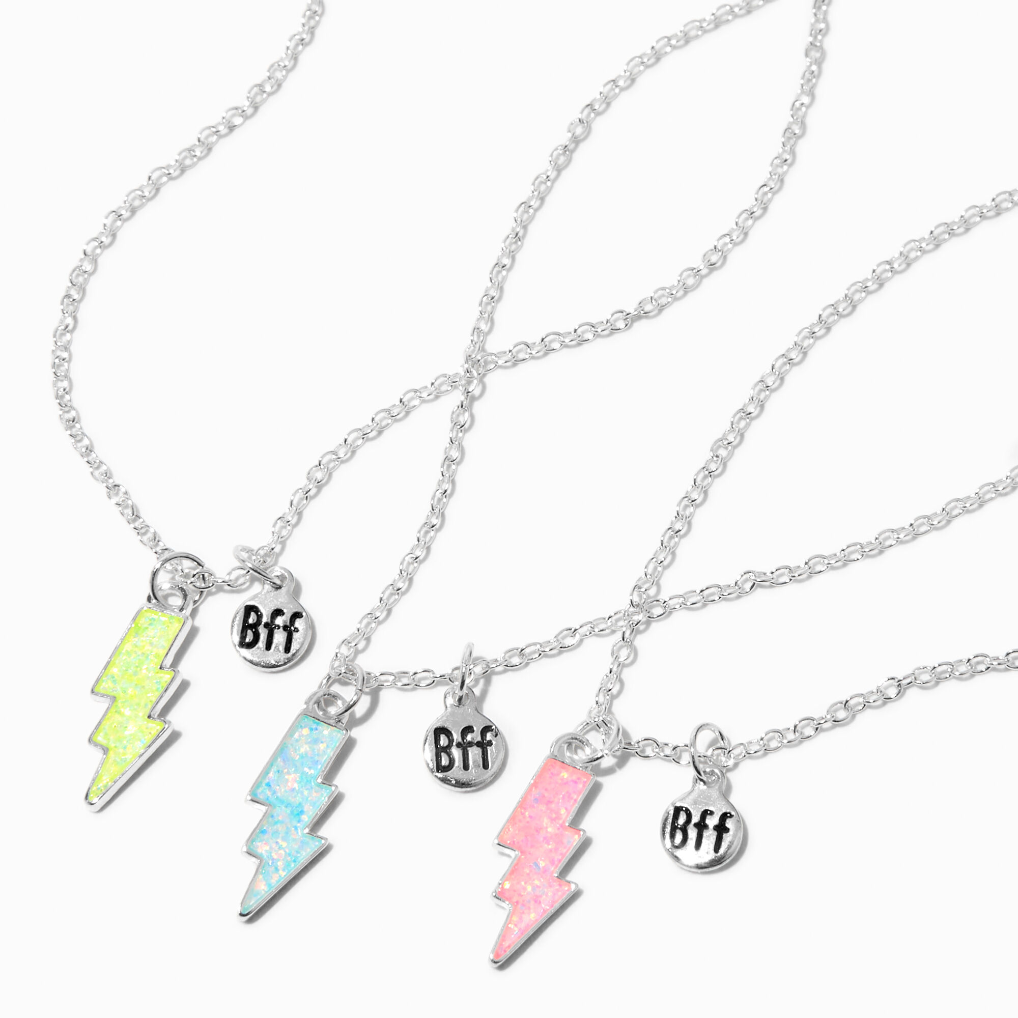 Silver Best Friends Pastel Heart Pendant Necklaces - 3 Pack | Friend  necklaces, Friendship necklaces, Best friend necklaces