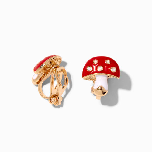 Claire's Red Mushroom Clip-On...