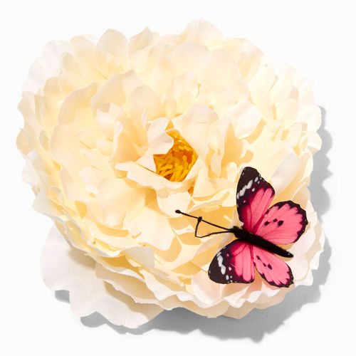 Claire's Pink Butterfly Ivory...