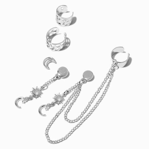 Claire's Silver-Tone Stars &...