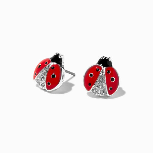 Claire's Crystal Ladybug Stud...