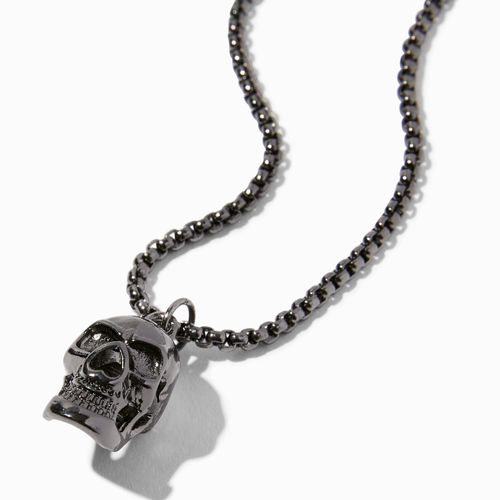 Claire's Hematite Skull...