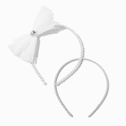 Claire's Club White Bow &...