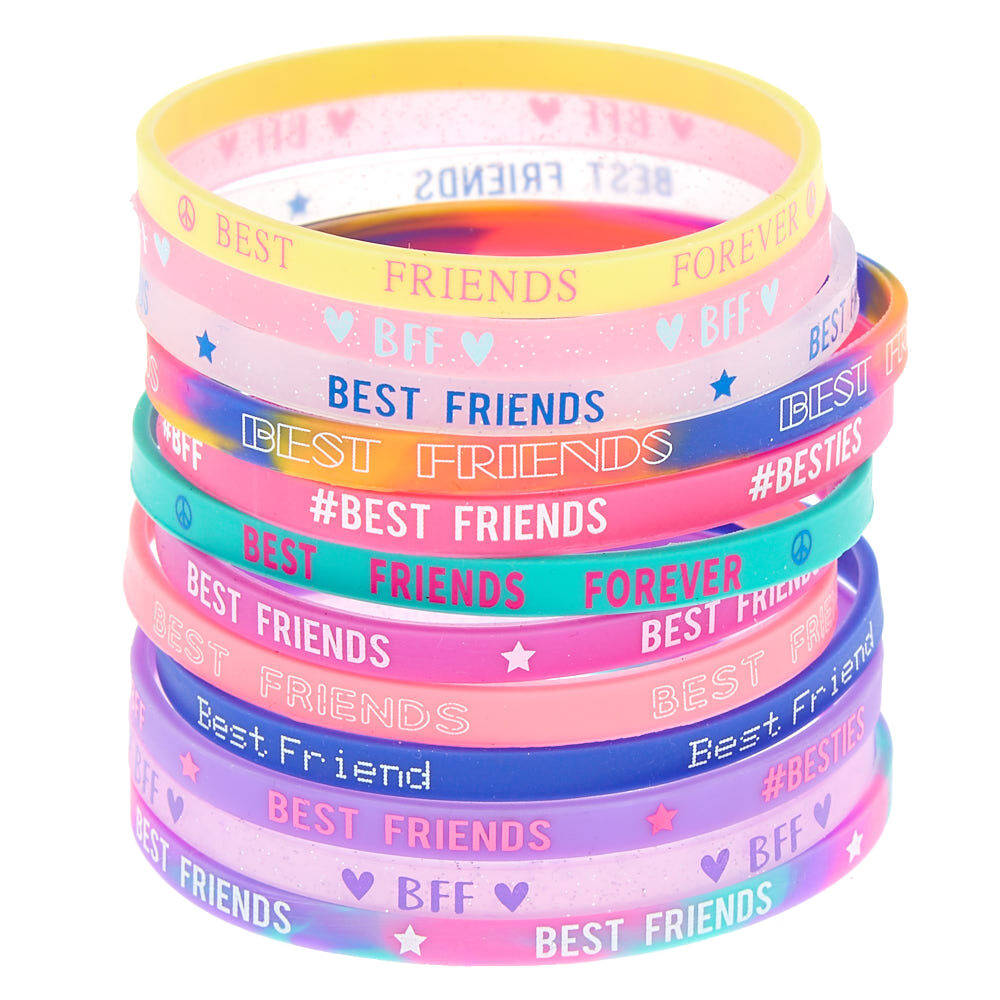 Buy Claires Claires Best Friends Glitter Fruit Charm Bracelets  5 Pack  in Kuwait  TAMANNA