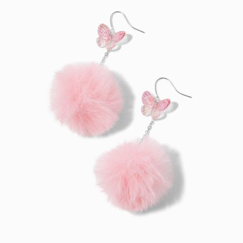 Claire's Pink Butterfly Pom...