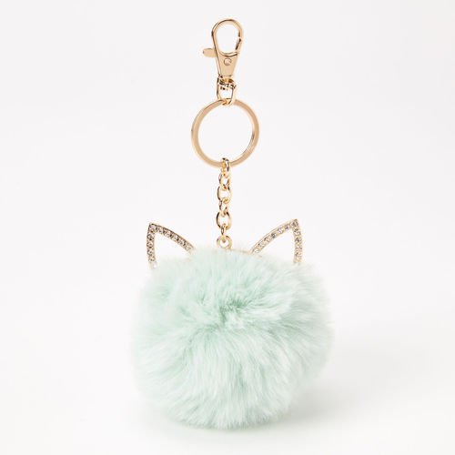 Claire's Mint Green Cat Pom...