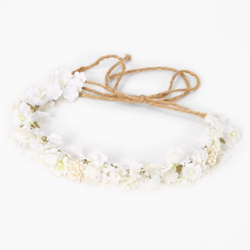 Claire's White Flower Crown...