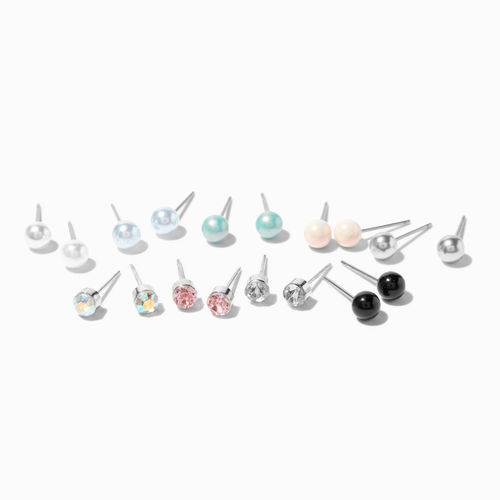 Pastel Rave Burst & Stud Earrings - 9 Pack