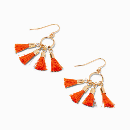 Claire's Orange Four Tassel...