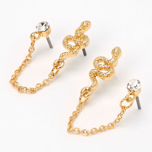 Claire's Gold Snake Crystal...