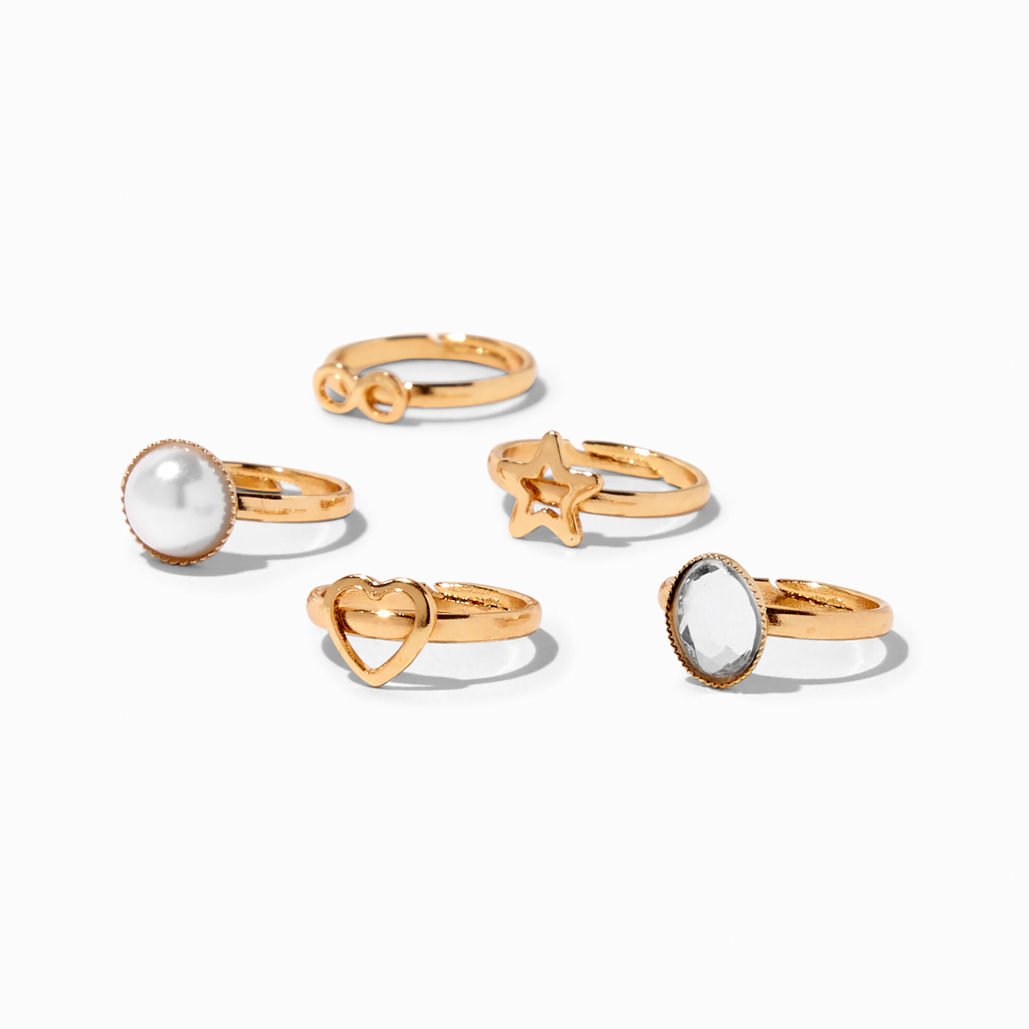Claire s Ring Snuggies Clear 5 Pack Compare Trinity Leeds