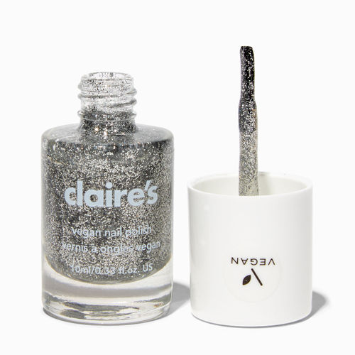 Claire's Glitter Glow Vegan Glow in The Dark Nail Polish