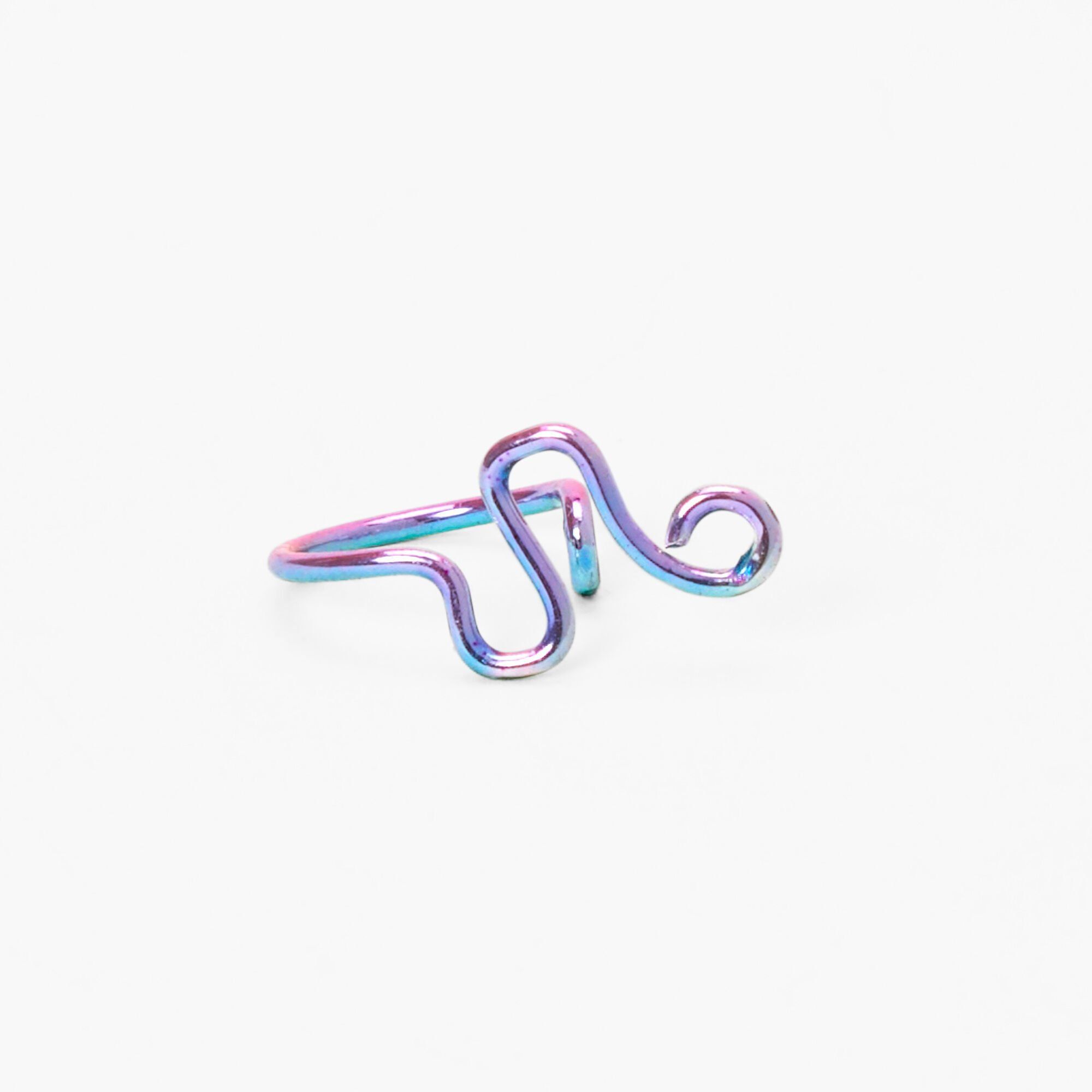 Claire s Anodized Squiggle Faux Nose Ring 4.00 Brent Cross