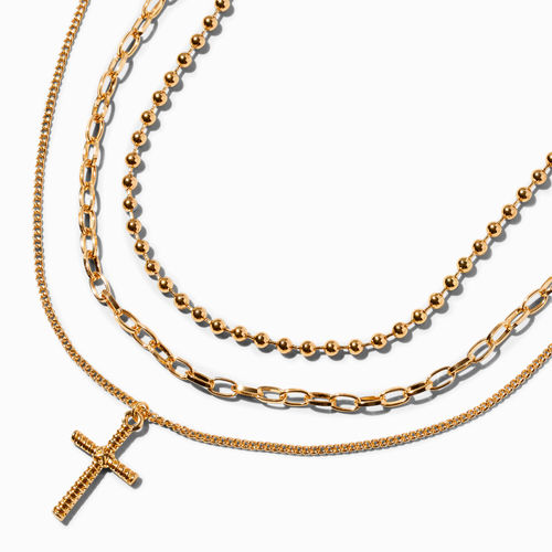 Claire's Gold-Tone Cross...