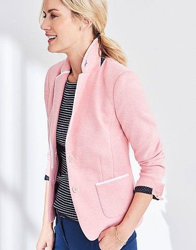 piped blazer