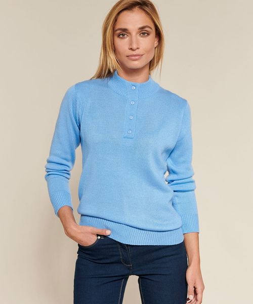 Damart Button-neck Jumper