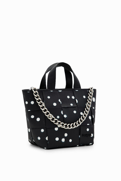 M droplets tote bag