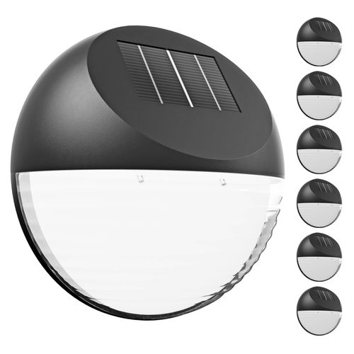 LED Solarwandleuchte 6er-Set...