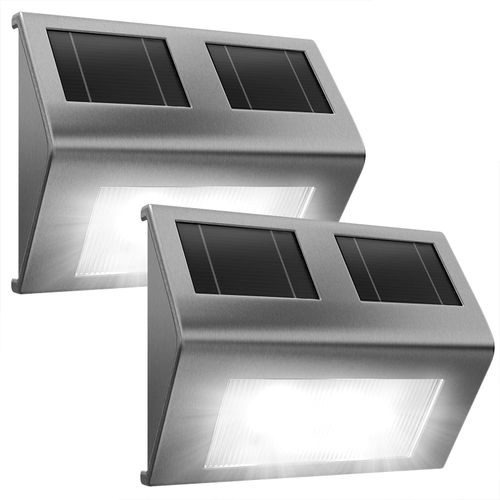 LED Solar-Wandleuchte 2er-Set...