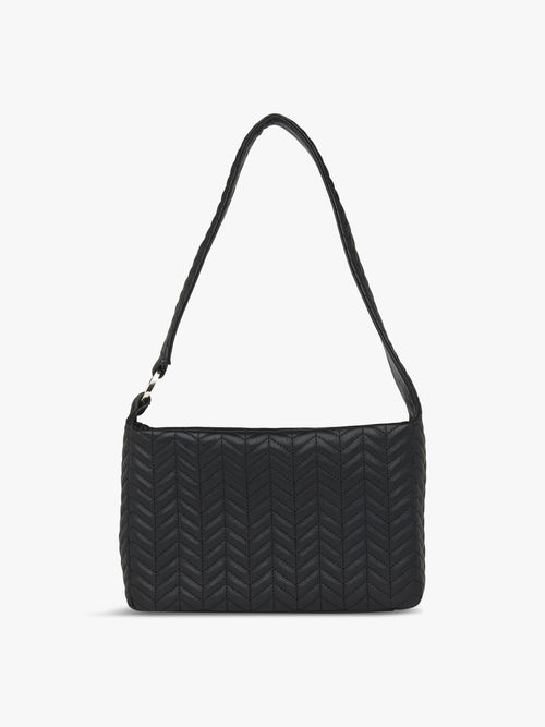 Whistles Bibi Quilted Leather Crossbody Bag - Black