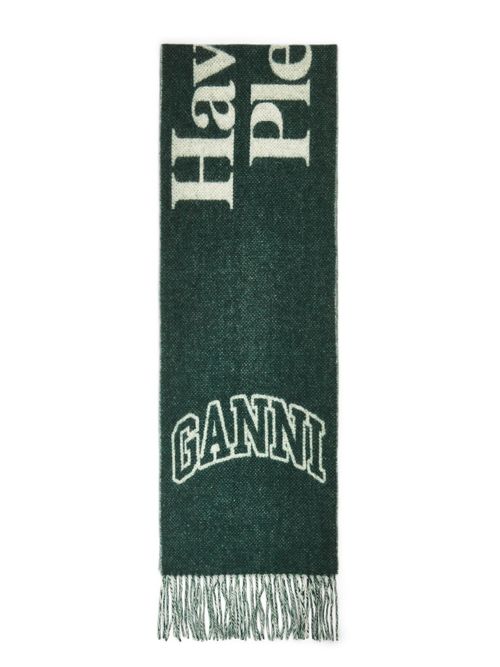 GANNI Women's Fringed Wool...