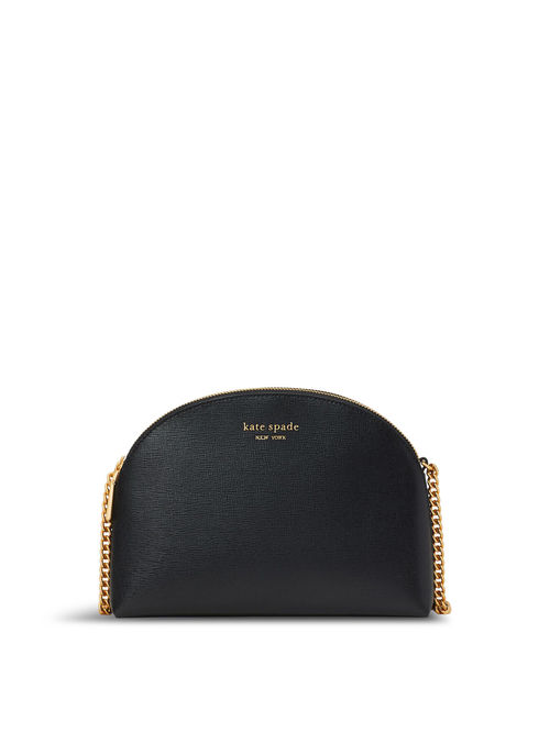 kate spade New York Black Morgan Double Zip Dome Crossbody