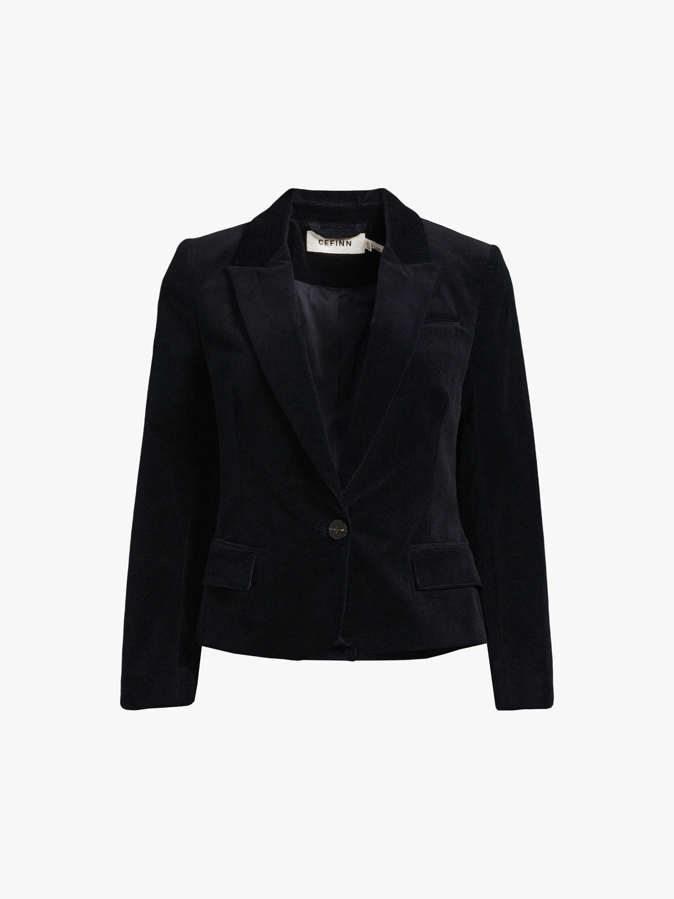 Cefinn Women s Jade Stretch Pin Corduroy Blazer Size 12 Blue