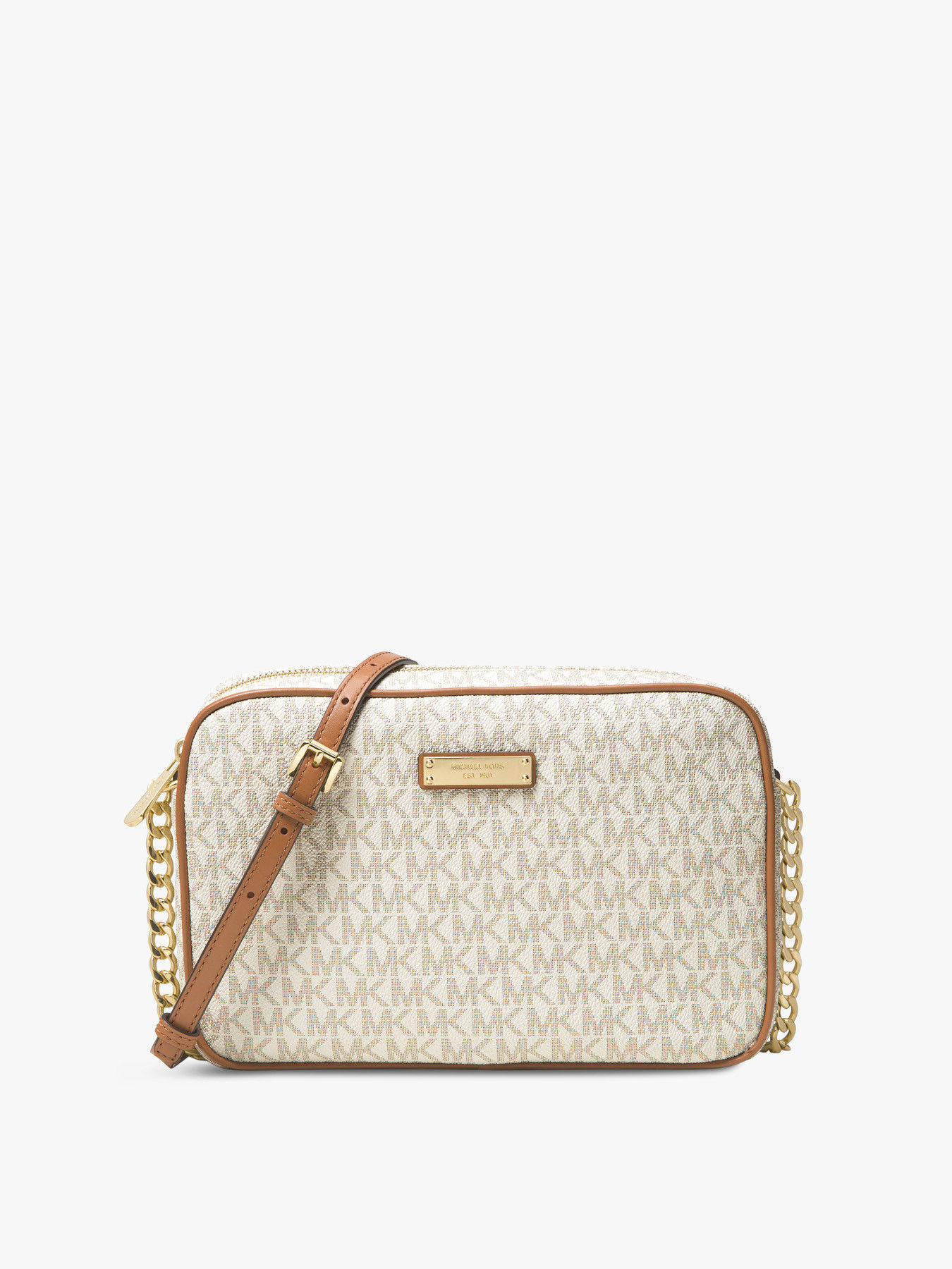 Michael kors store crossbody beige