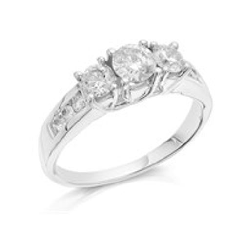 18ct White Gold 1 Carat Three...